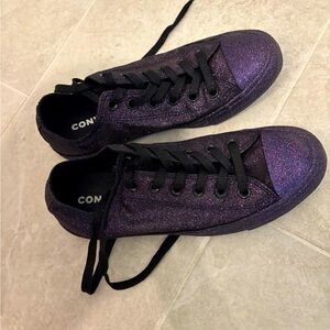 Purple Glitter chuck Taylor converse size 40